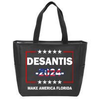 Desaints Make America Florida Zip Tote Bag