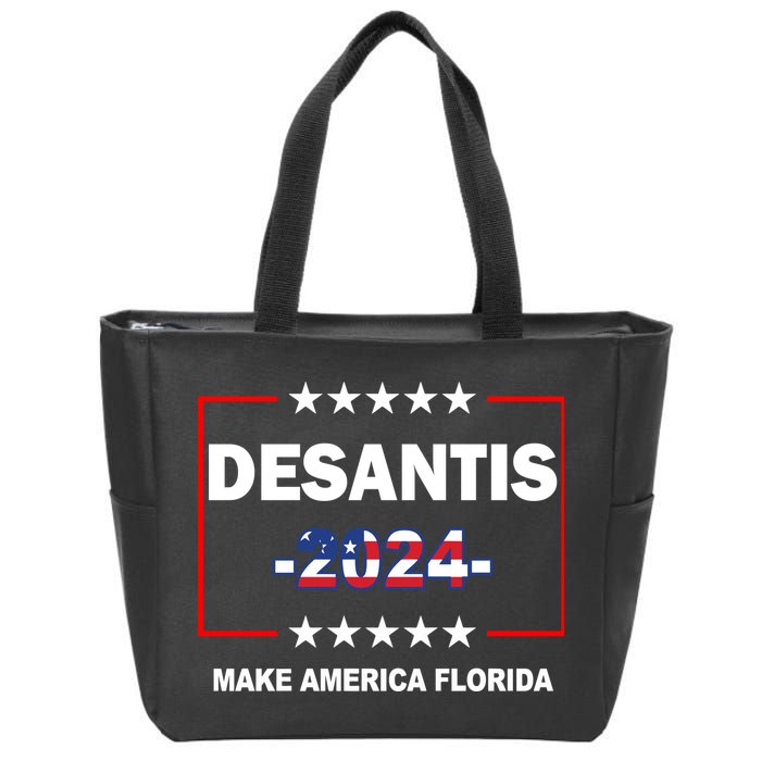 Desaints Make America Florida Zip Tote Bag