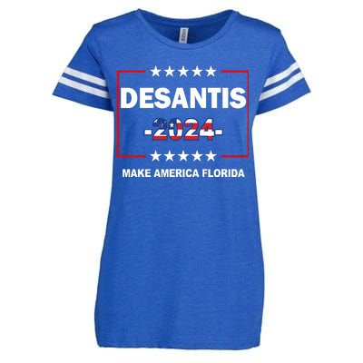 Desaints Make America Florida Enza Ladies Jersey Football T-Shirt