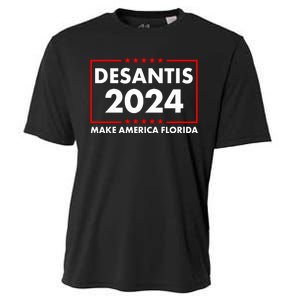 Desantis 2024 Make America Florida Election Logo Cooling Performance Crew T-Shirt