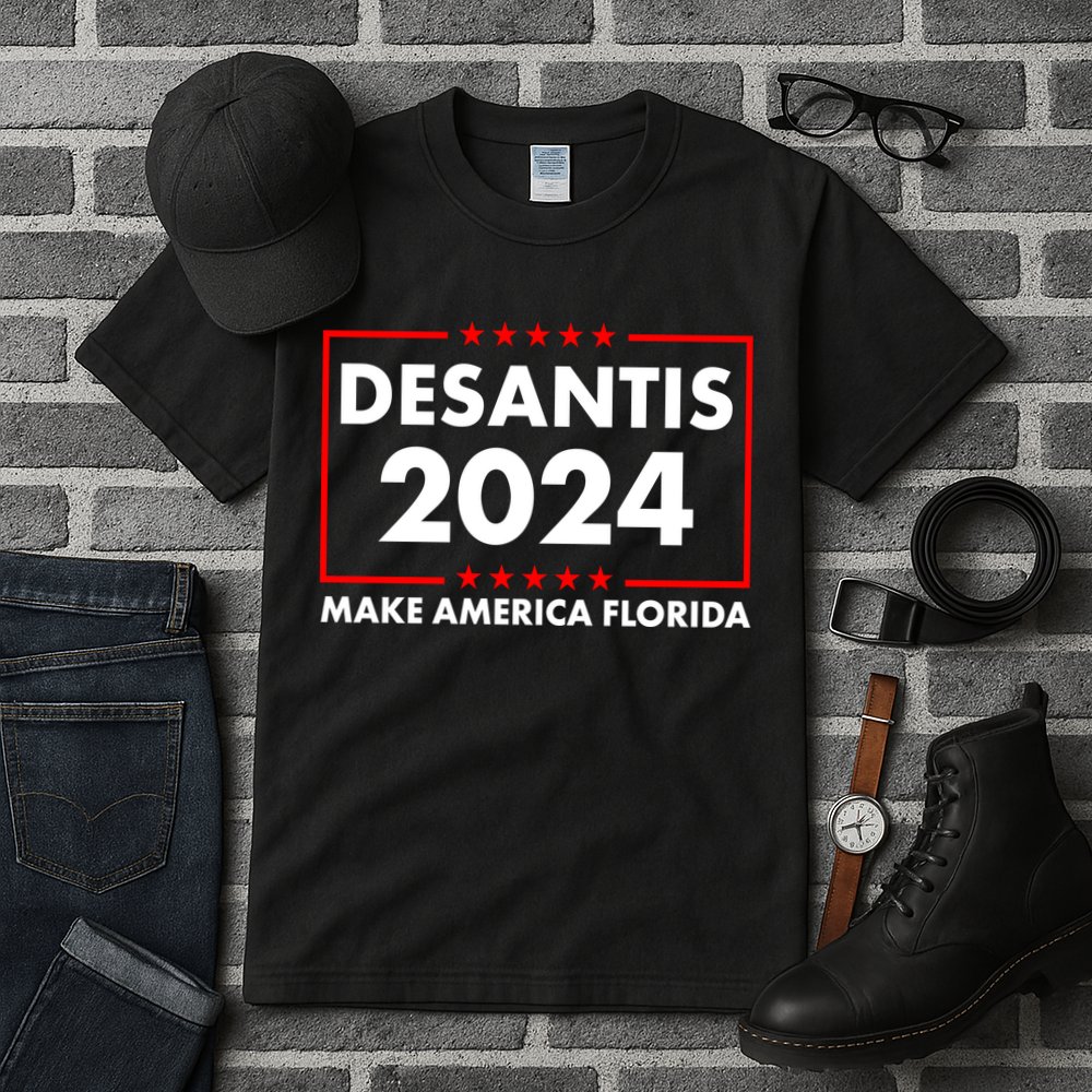 Desantis 2024 Make America Florida Election Logo Tall T-Shirt