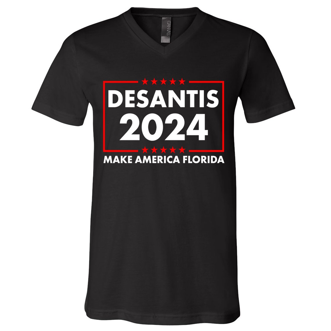 Desantis 2024 Make America Florida Election Logo V-Neck T-Shirt