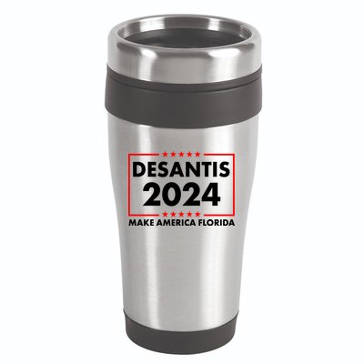 Desantis 2024 Make America Florida Election Logo 16oz Travel Tumbler