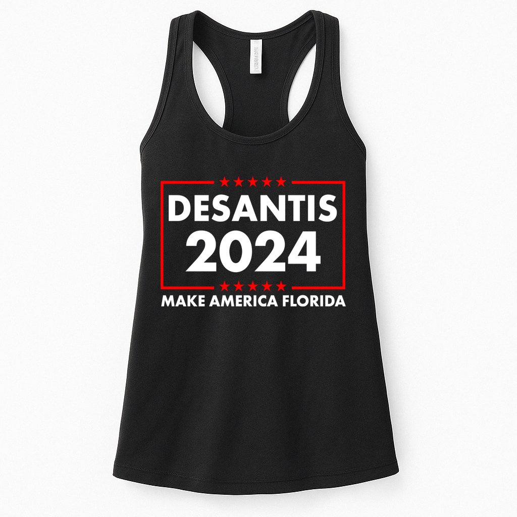 Desantis 2024 Make America Florida Election Logo Womens Tank Top