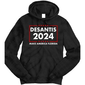 Desantis 2024 Make America Florida Election Logo Tie Dye Hoodie