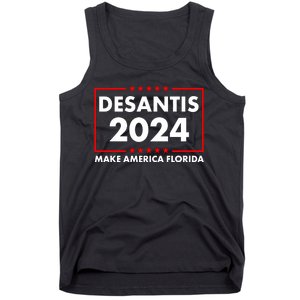 Desantis 2024 Make America Florida Election Logo Tank Top