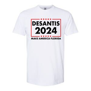 Desantis 2024 Make America Florida Election Logo Softstyle CVC T-Shirt