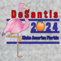 DeSantis 2024 Make America Florida Flamingo Long Sleeve Shirt