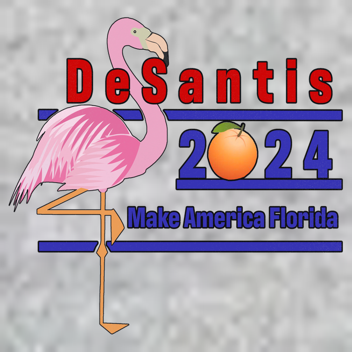 DeSantis 2024 Make America Florida Flamingo Long Sleeve Shirt