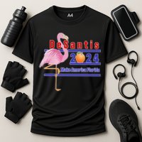 DeSantis 2024 Make America Florida Flamingo Cooling Performance Crew T-Shirt
