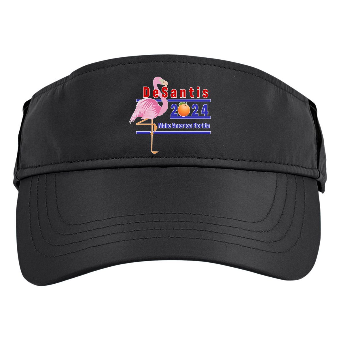 DeSantis 2024 Make America Florida Flamingo Adult Drive Performance Visor