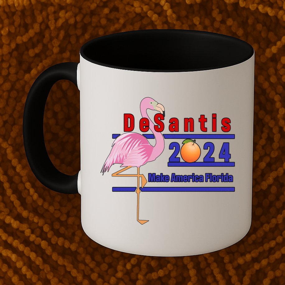 DeSantis 2024 Make America Florida Flamingo Mug