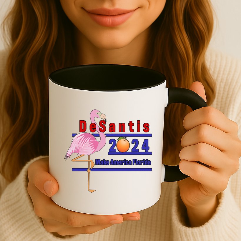 DeSantis 2024 Make America Florida Flamingo Mug