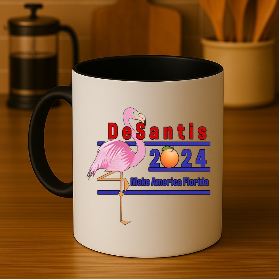 DeSantis 2024 Make America Florida Flamingo Mug