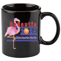 DeSantis 2024 Make America Florida Flamingo 11oz C Handle Ceramic Mug