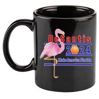 DeSantis 2024 Make America Florida Flamingo 11oz C Handle Ceramic Mug