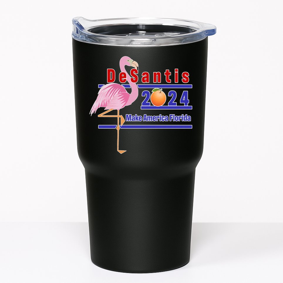 DeSantis 2024 Make America Florida Flamingo Tumbler