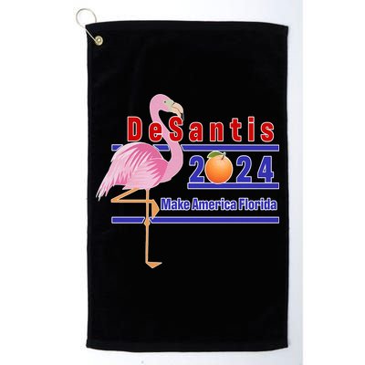 DeSantis 2024 Make America Florida Flamingo Golf Towel