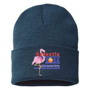 DeSantis 2024 Make America Florida Flamingo Sustainable Knit Beanie