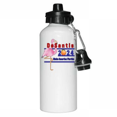 DeSantis 2024 Make America Florida Flamingo Aluminum Water Bottle 