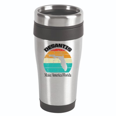 Desantis Make America Florida Again Vintage 16oz Travel Tumbler