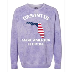 Desantis Make America Florida USA Colorblast Crewneck Sweatshirt