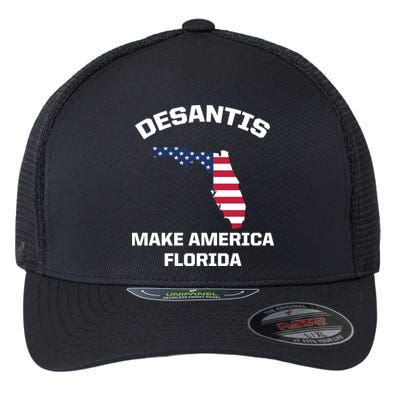 Desantis Make America Florida USA Flexfit Unipanel Trucker Cap