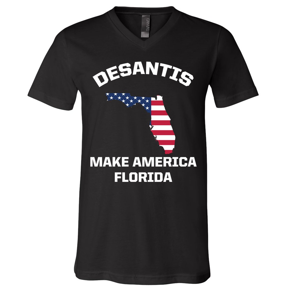Desantis Make America Florida USA V-Neck T-Shirt