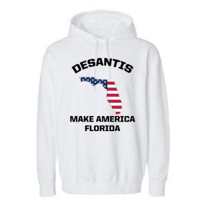 Desantis Make America Florida USA Garment-Dyed Fleece Hoodie