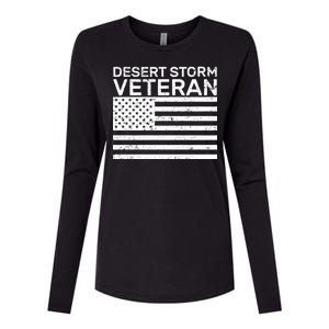 Desert Storm Veteran Womens Cotton Relaxed Long Sleeve T-Shirt