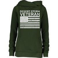 Desert Storm Veteran Womens Funnel Neck Pullover Hood