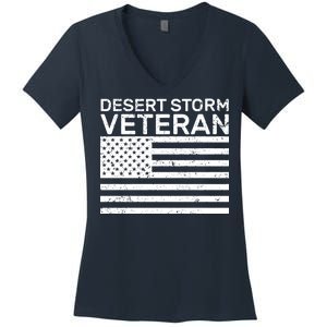 Desert Storm Veteran Women's V-Neck T-Shirt