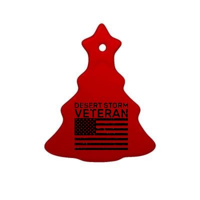 Desert Storm Veteran Ceramic Tree Ornament