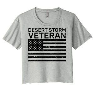 Desert Storm Veteran Women's Crop Top Tee