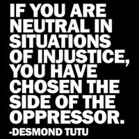Desmond Tutu Justice Quote  Impact Tech Backpack