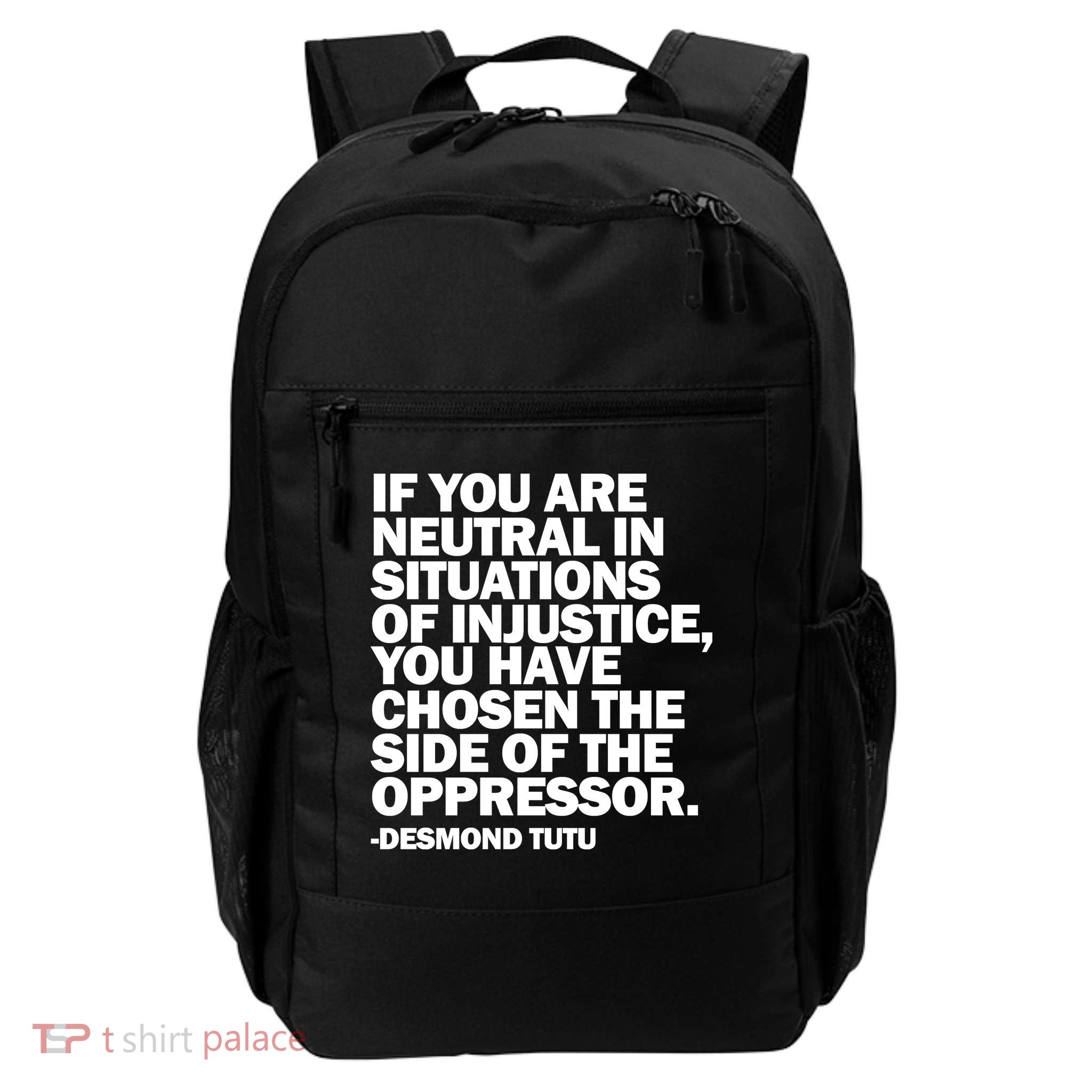 Desmond Tutu Justice Quote  Backpack
