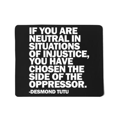 Desmond Tutu Justice Quote  Mousepad