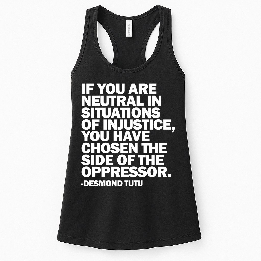 Desmond Tutu Justice Quote  Womens Tank Top