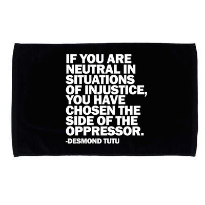 Desmond Tutu Justice Quote  Microfiber Hand Towel