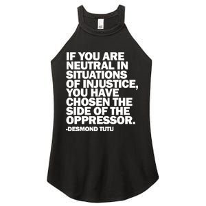 Desmond Tutu Justice Quote  Women's Perfect Tri Rocker Tank