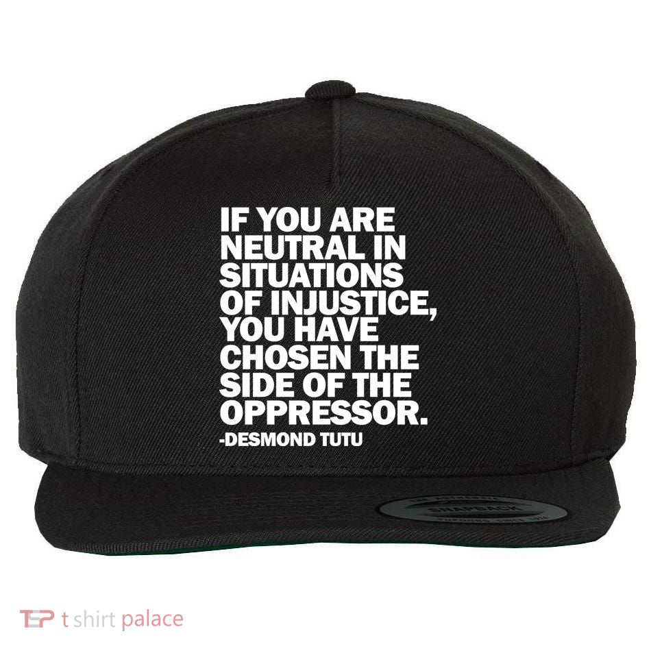 Desmond Tutu Justice Quote  Wool Snapback Cap