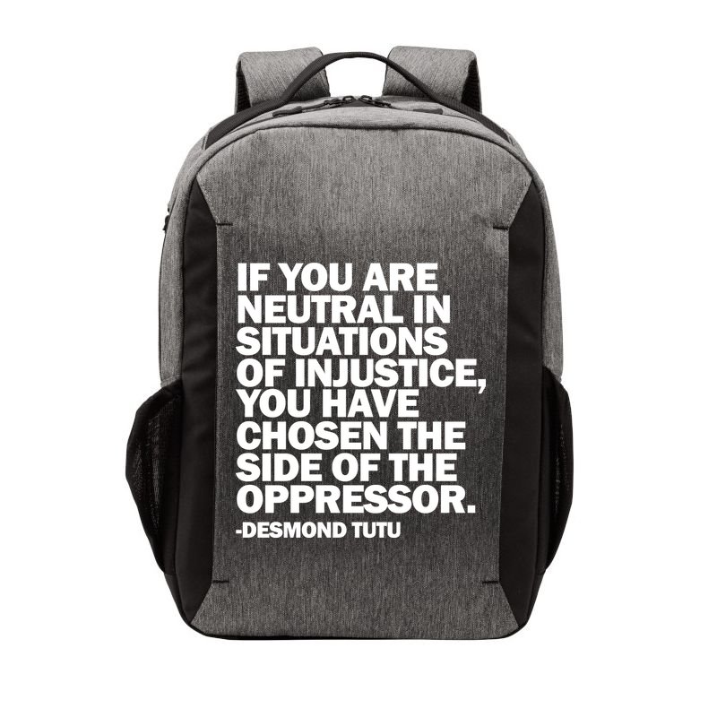 Desmond Tutu Justice Quote  Vector Backpack