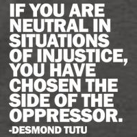 Desmond Tutu Justice Quote  Vector Backpack
