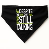 Despite This Look You Are Still Talking USA-Made Doggie Bandana