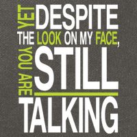 Despite This Look You Are Still Talking Cotton Canvas Backpack