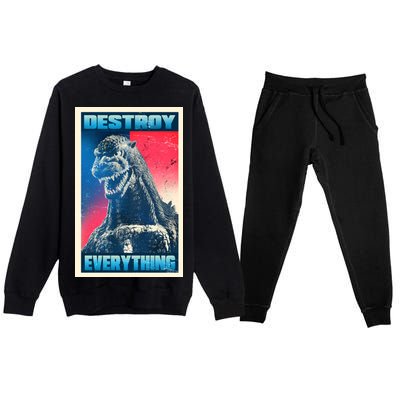 Destroy Everything Election Premium Crewneck Sweatsuit Set