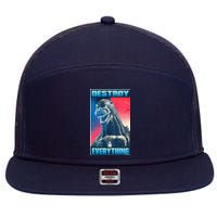 Destroy Everything Election 7 Panel Mesh Trucker Snapback Hat