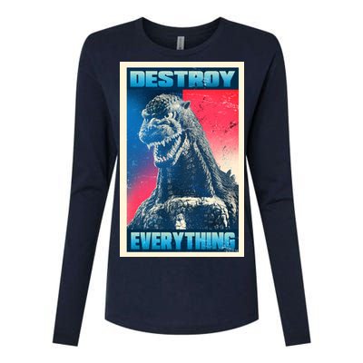 Destroy Everything Election Womens Cotton Relaxed Long Sleeve T-Shirt