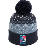 Destroy Everything Election The Baniff Cuffed Pom Beanie