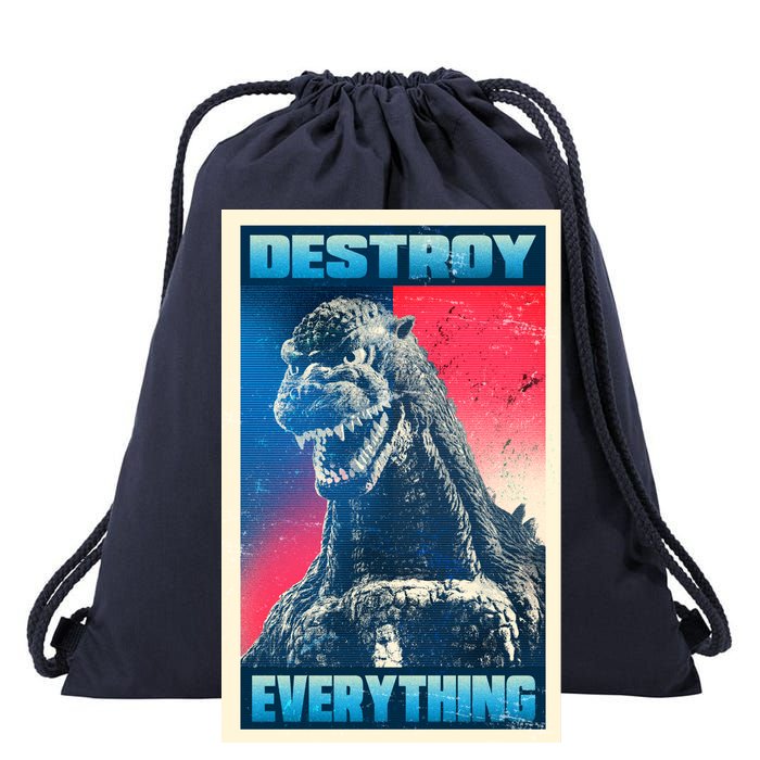 Destroy Everything Election Drawstring Bag